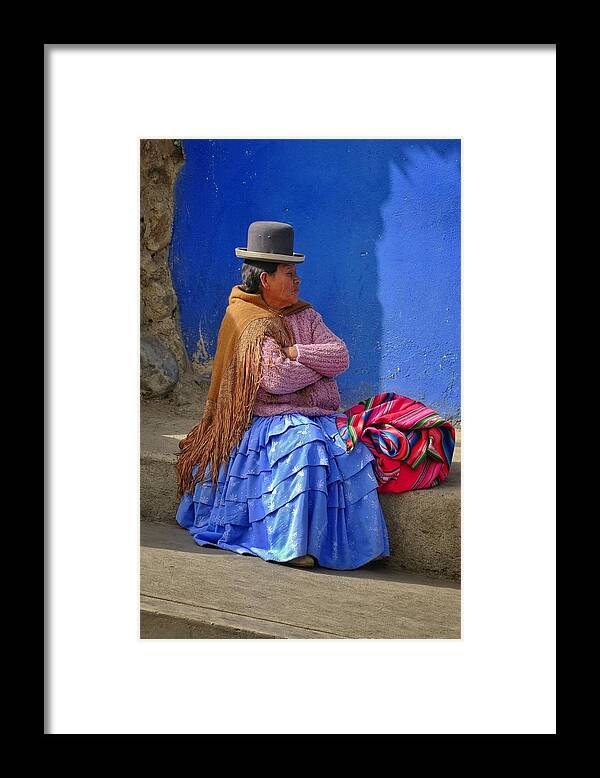 Cholita Framed Print featuring the photograph Cholita by Skip Hunt