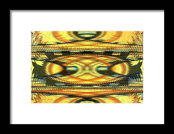 Photographic Abstraction Framed Print featuring the digital art Chopstick Photo Abstraction by Kae Cheatham