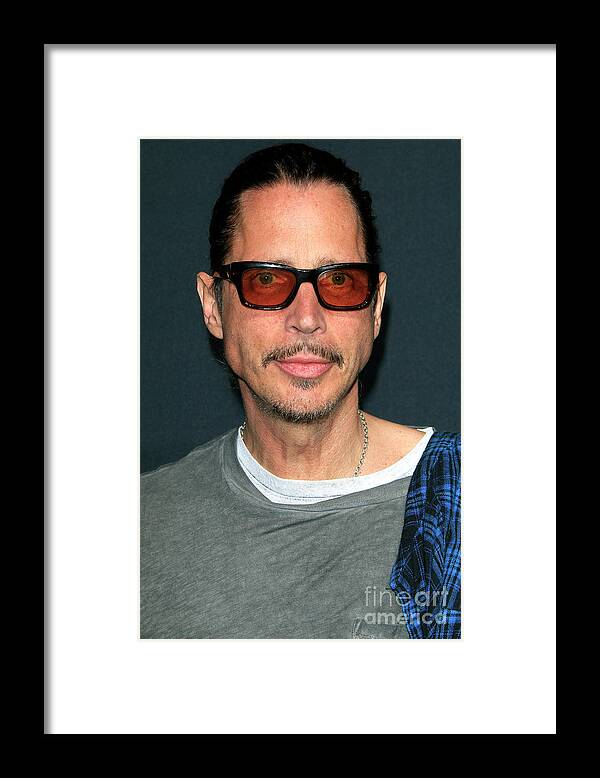 Nina Prommer Framed Print featuring the photograph Chris Cornell by Nina Prommer