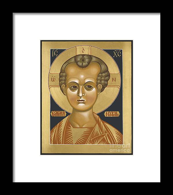 Icon Image Of Christ Framed Print featuring the painting Christ Emmanuel 004 by William Hart McNichols