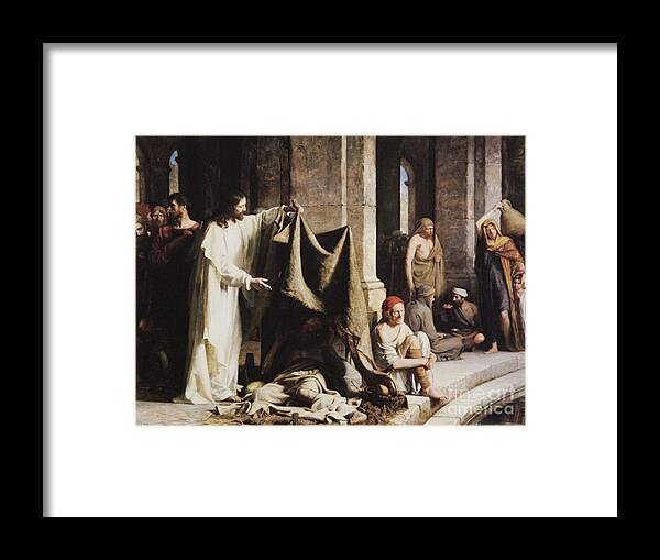 Carl Heinrich Bloch Framed Print featuring the painting Christ Healing The Sick At The Pool Of Bethesda by Carl Heinrich Bloch