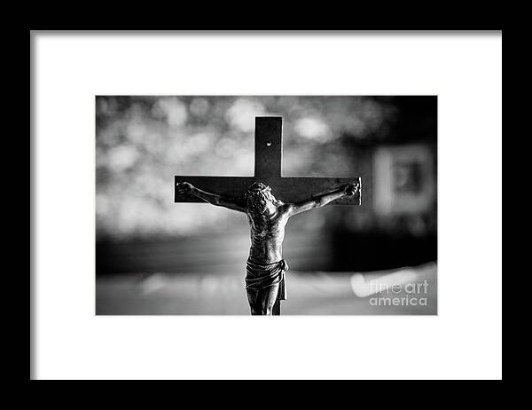 Jesus Framed Print featuring the photograph Christ on the Cross by Dean Harte