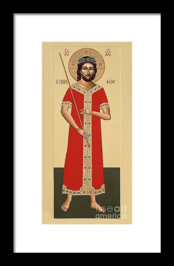 Christ The King The Bridegroom Framed Print featuring the painting Christ the King the Bridegroom 066 by William Hart McNichols