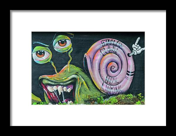 Mural Framed Print featuring the photograph Christiania Mural by Rob Hemphill