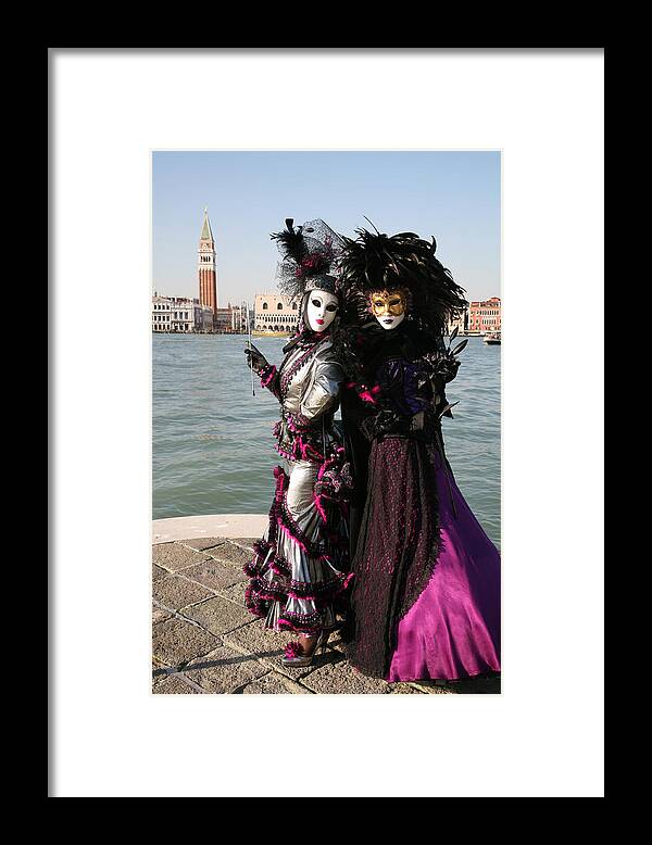 Venice Framed Print featuring the photograph Christine and Gunilla Across St. Mark's by Donna Corless