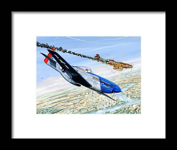 P-51 Mustang Framed Print featuring the painting Christmas Carol by Charles Taylor