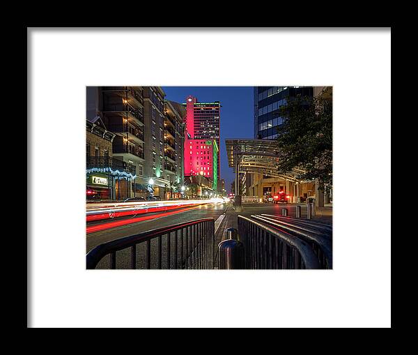 Alabama Framed Print featuring the photograph Christmas Colors in Mobile by Brad Boland
