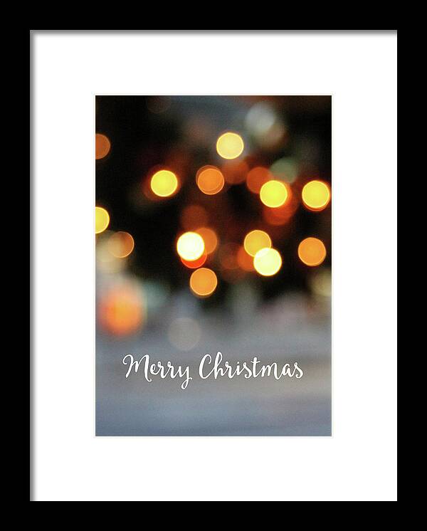 Merry Christmas Framed Print featuring the mixed media Christmas Glitter- Art by Linda Woods by Linda Woods