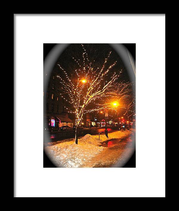 Christmas Framed Print featuring the photograph Christmas Night by Felix Zapata