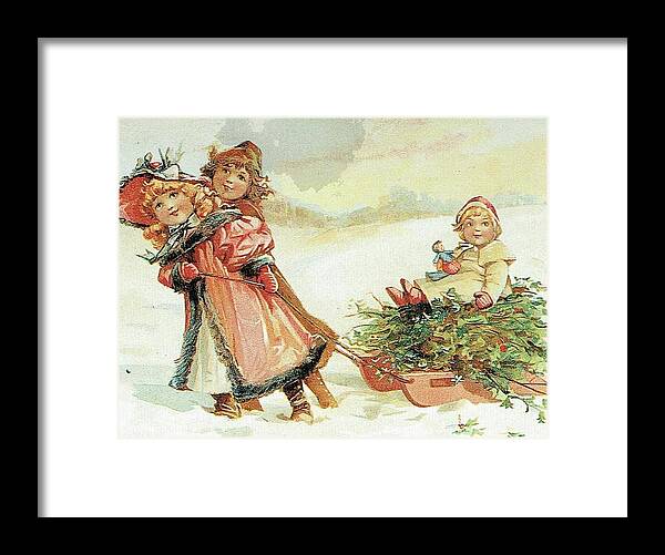 Frances Brundage Framed Print featuring the painting Christmas Tree by Reynold Jay