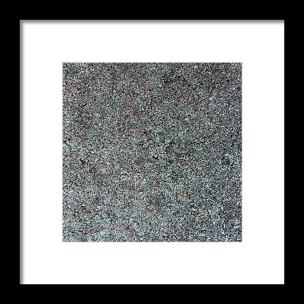 Abstract Painting Framed Print featuring the painting Chrome Mist by Alan Casadei