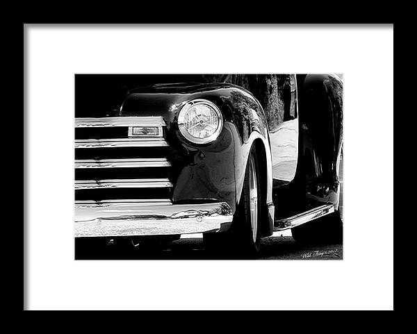 Black And White Framed Print featuring the photograph Chrome by Wild Thing