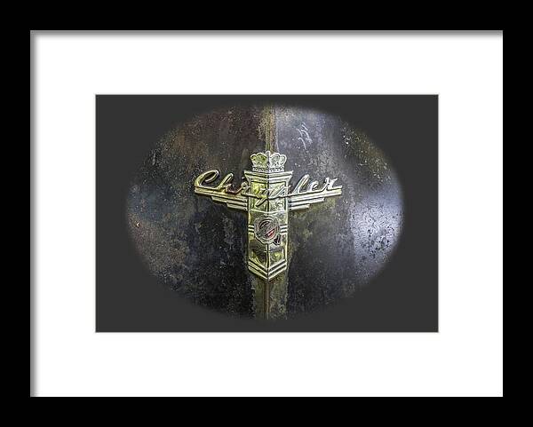 1930s Framed Print featuring the photograph Chrysler Hood Ornament by Debra and Dave Vanderlaan
