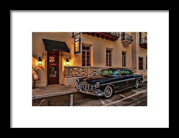 Casa Monica Framed Print featuring the photograph Chrysler Imperial Casa Monica Hotel by Stacey Sather