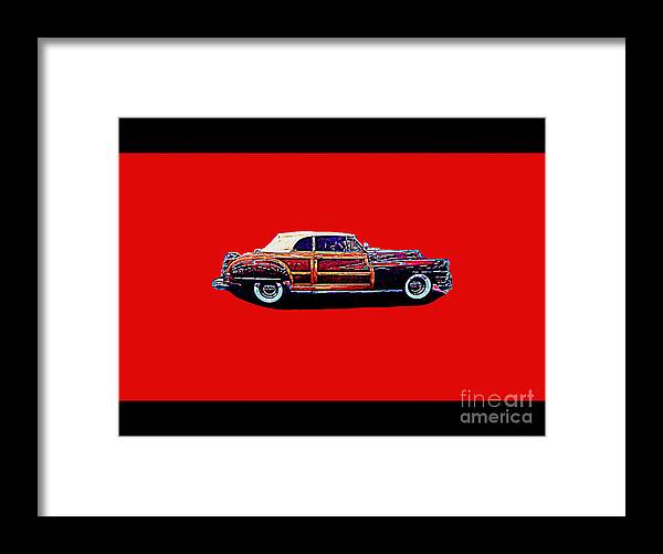Chrysler Framed Print featuring the photograph Chrysler Town and Country Convertible Roadster by Richard W Linford