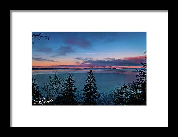 Sunrise Framed Print featuring the photograph Chuckanut Sunrise by Mark Joseph