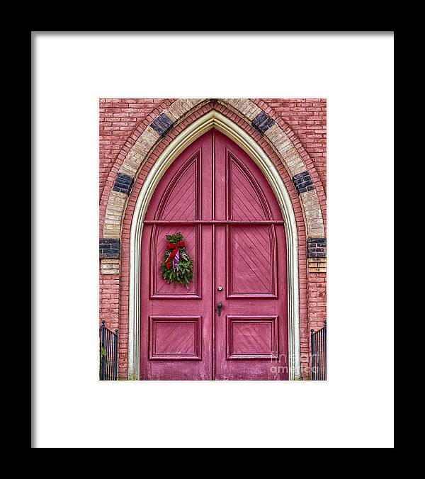 Churches Framed Print featuring the photograph Church Door by Phil Spitze