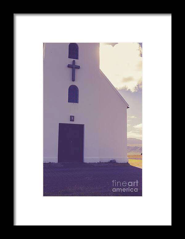 Church Framed Print featuring the photograph Church Iceland by Edward Fielding