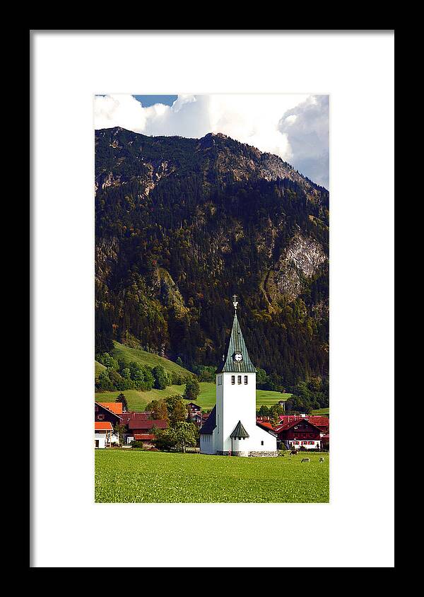 Church Framed Print featuring the photograph Church of Bad Oberdorf by Ginger Wakem