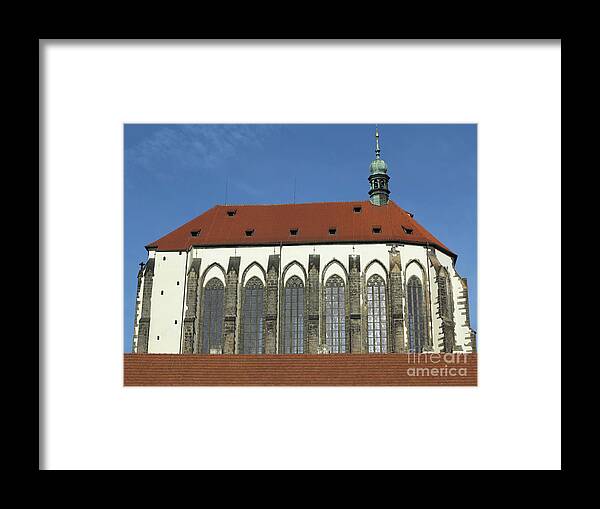 Prague Framed Print featuring the photograph Church of the Virgin Mary of the Snow by Michal Boubin