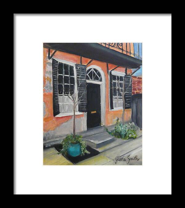 Charleston Framed Print featuring the painting Church Street by Gloria Smith