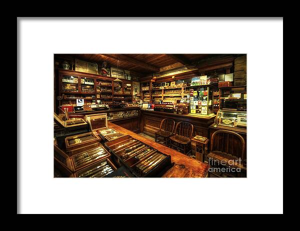 Art Framed Print featuring the photograph Cigar Shop by Yhun Suarez