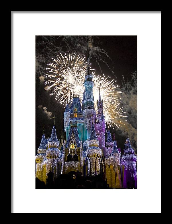Cinderella Castle Framed Print featuring the photograph Cinderella Castle Spectacular by Charles Ridgway