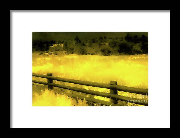 Digital Clone Painting Framed Print featuring the painting Ciquique Pueblo Meadow 2 by Tim Richards