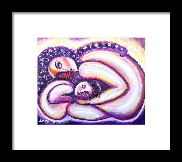Mother Framed Print featuring the painting Circle of Love by Anya Heller