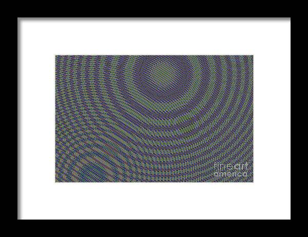 Ripples Framed Print featuring the digital art Circles by Stan Reckard