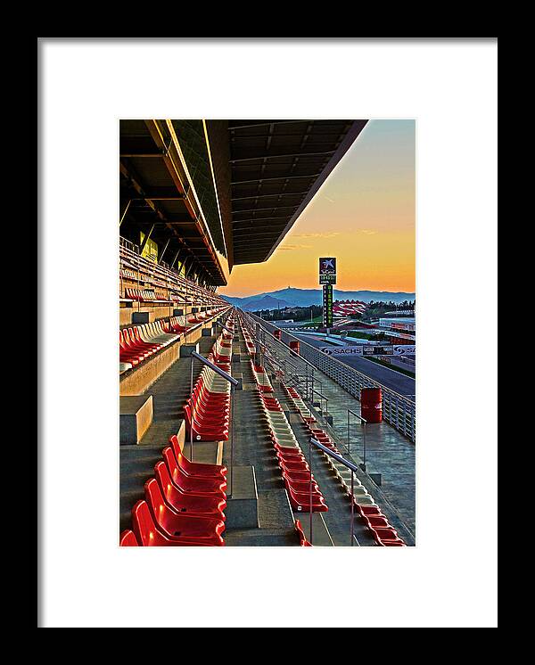 Espana Framed Print featuring the photograph Circuit de Catalunya - Barcelona by Juergen Weiss