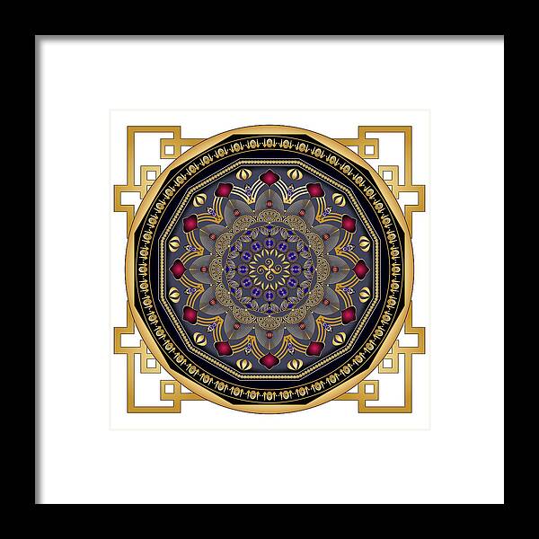 Mandala Framed Print featuring the digital art Circularium No 2652 by Alan Bennington