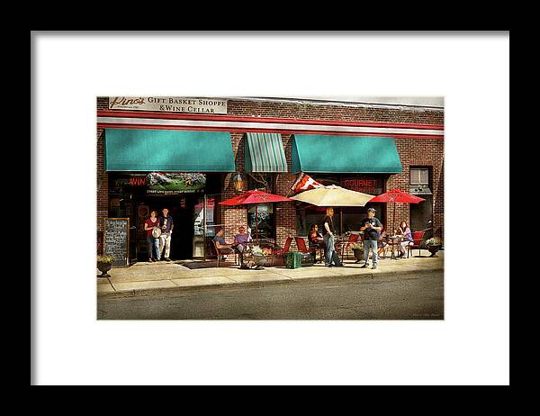 Edison Framed Print featuring the photograph City - Edison NJ - Pino's basket shop by Mike Savad