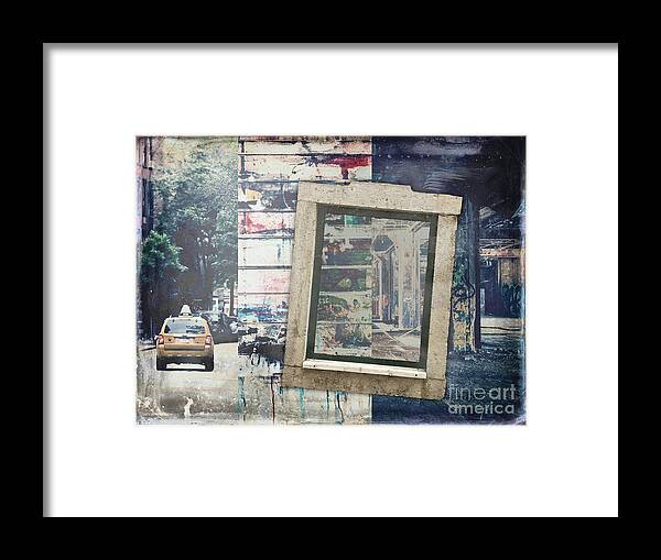 Grunge Framed Print featuring the digital art City Grunge by Phil Perkins