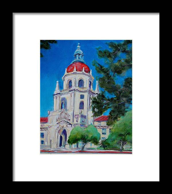 Pasadena. Historic Framed Print featuring the painting City Hall by Richard Willson