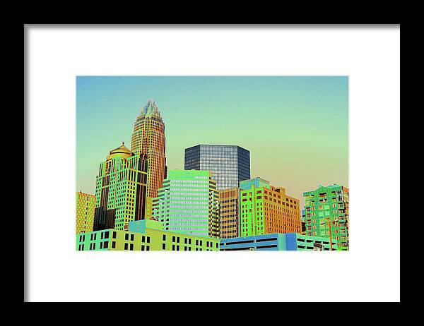 Charlotte Framed Print featuring the photograph City of Colors by Karol Livote