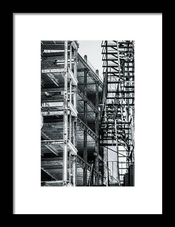 City Framed Print featuring the photograph City ruins 2 by Jason Hughes