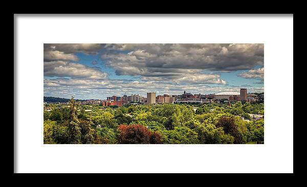 Syracuse Framed Print featuring the photograph City Skyline by Everet Regal