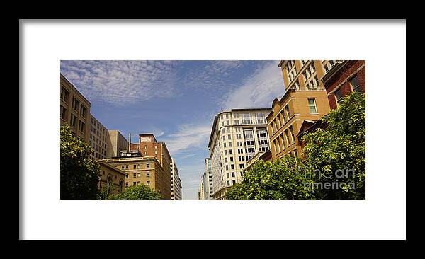 Landscape Framed Print featuring the photograph CityScape_DC by Jimmy Clark