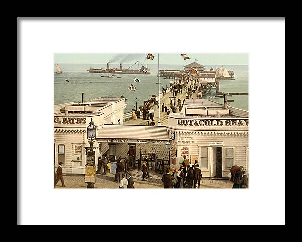 clacton-on-sea Framed Print featuring the photograph Clacton-on-Sea - England - Pier by International Images