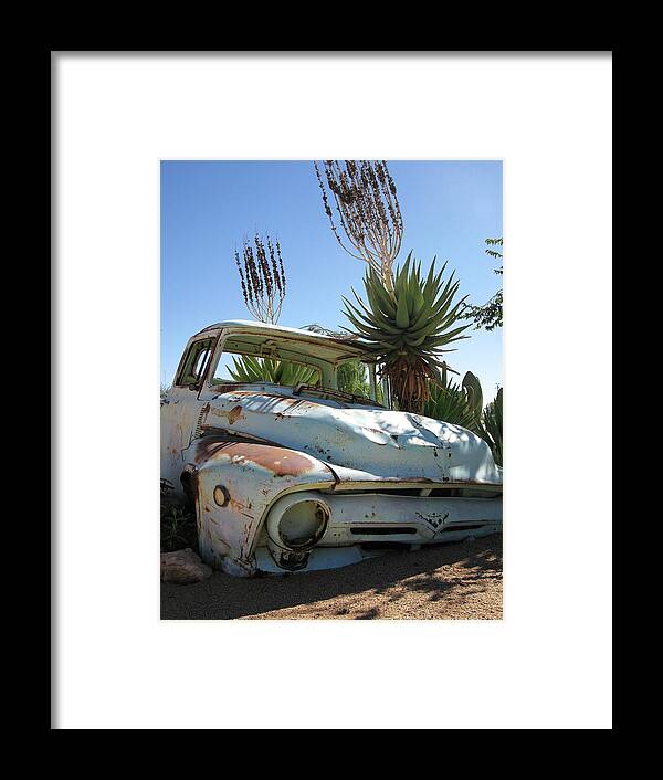 Rusty Truck Framed Print featuring the photograph Claimed by the Desert by Doug Matthews