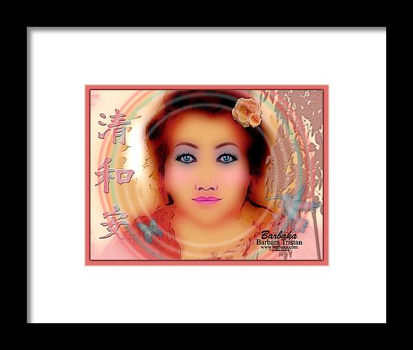 Spiritual Framed Print featuring the photograph Clarity Harmony Tranquility by Barbara Tristan