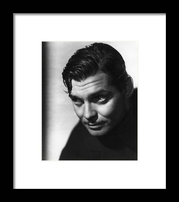 Clark Gable Framed Print featuring the photograph Clark Gable by Vintage Collectables