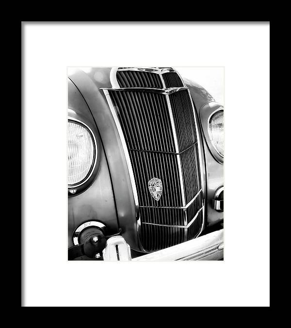 Desoto Framed Print featuring the photograph Classic Car Grill 1935 DeSoto - photography by Ann Powell