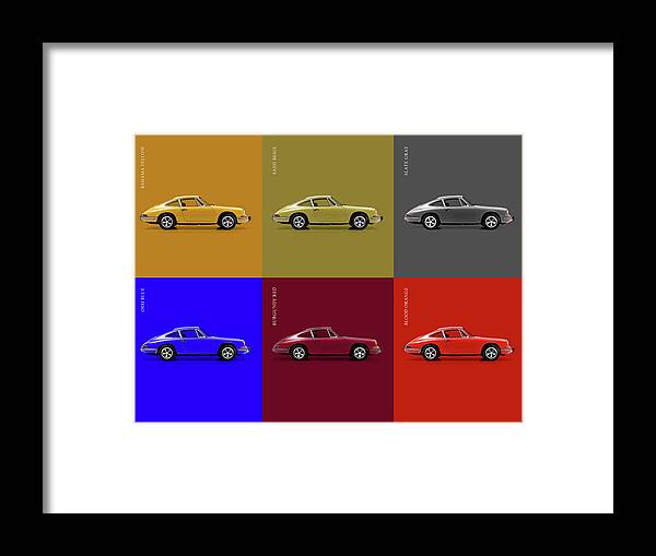 Porsche 911 Turbo Framed Print featuring the photograph Classic Porsche 911 Colours by Mark Rogan