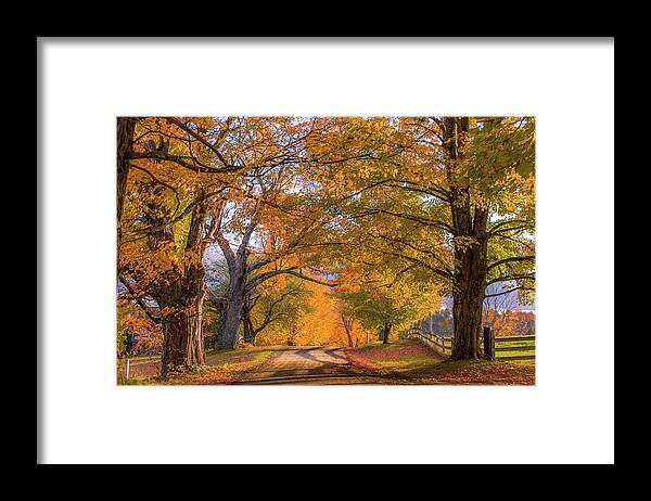 Autumn Framed Print featuring the photograph Classic Vermont Fall by Tim Kirchoff