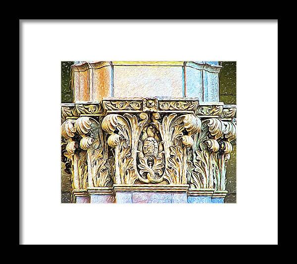 Architecture Framed Print featuring the digital art Classic by Wendy J St Christopher