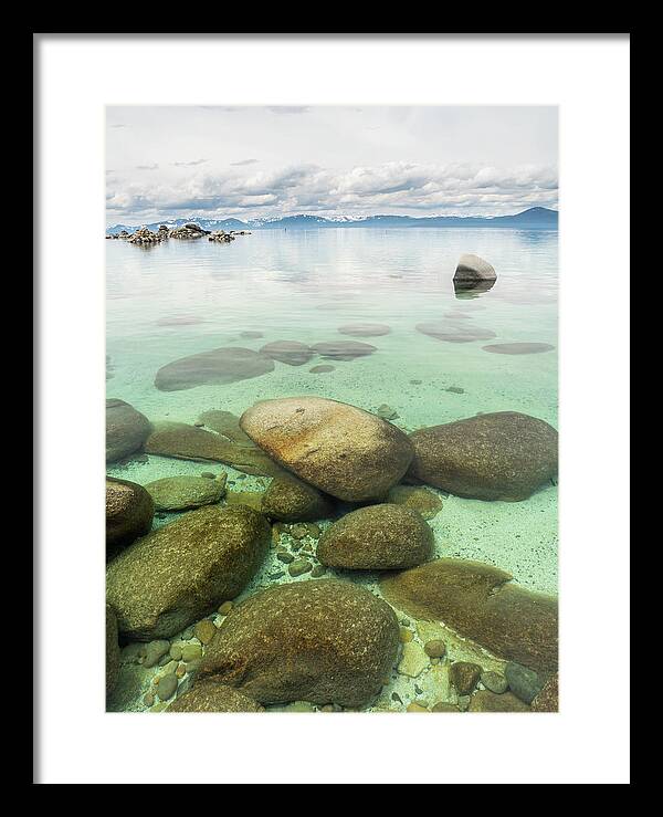 Usa Framed Print featuring the photograph Clear Water, Stormy sky by Martin Gollery