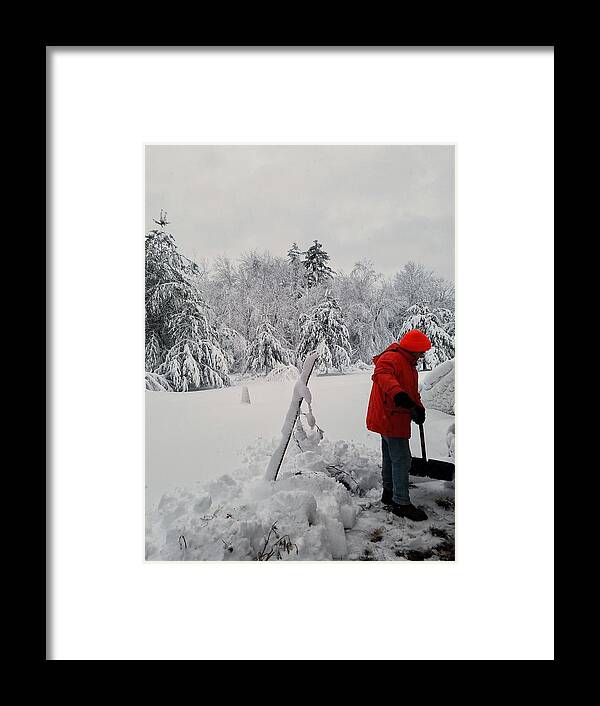 Landscape Framed Print featuring the photograph Clearing a Path by Mary Capriole