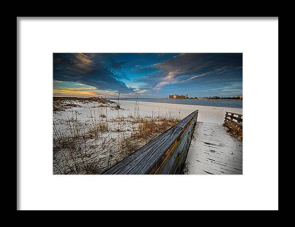 Alabama Framed Print featuring the photograph Clearing Skies at Gulf State Park Perdido Pass, Orange Beach, AL by Michael Thomas